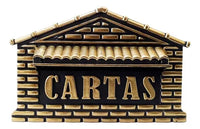 CAIXA CARTA PVC REAL PTO/OURO - 04P