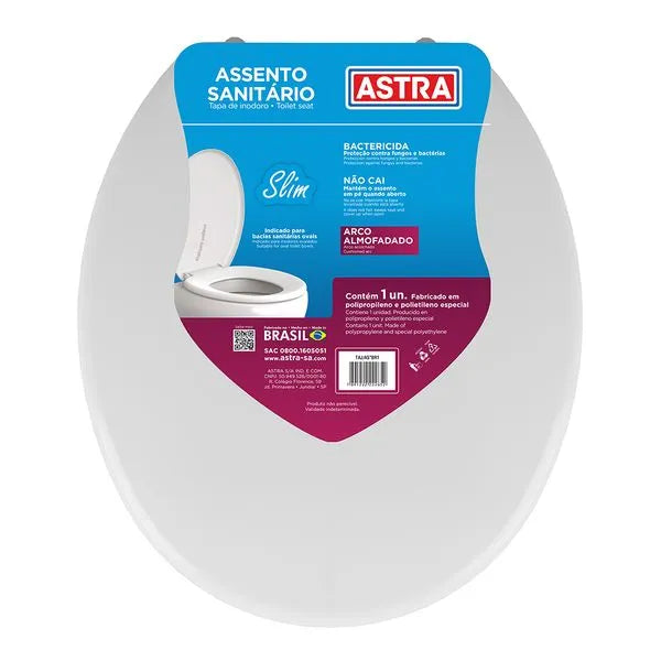 Assento Sanitario Almofadado Slim
