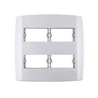 PLACA 4X4 2+2 MODULOS SEPAR. HORIZ. C/ SUPORTE - SLIM