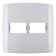 PLACA 4X4 1+1 MODULO SEPAR HORIZ. C/ SUPORTE - SLIM