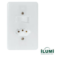 INTERRUPTOR 1TC SIM+TOM FIXA EMB BIP 2P+T 10A PL 4